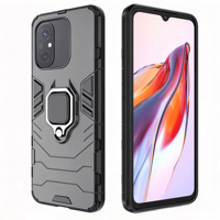 Coque de protection pour Xiaomi Redmi Note 9 Pro Poco F3 GT 5G K50 9 10 Prime, avec anneau de support, coins renforcés, anti-chute, magnétique