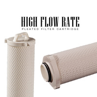 Cartouches filtrantes à membrane plissée en PP micron de 40 pouces à haut débit (500 L/heure) pour la dessalement de l'eau de mer