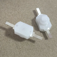 Interrupteur de lampe torche 1208YD, interrupteur à 2 broches, bouton de commande de lampe torche, type électrique