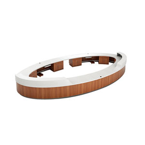 Muebles Comerciales para Hospitales, Mostrador de Recepción para Hospital de Diseño Europeo, Ecológico, de Madera Maciza en Forma de U, Personalizado, en Venta - Product Image 5