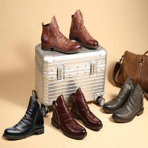 Bottes Chelsea pour hommes les plus vendues, bottes courtes tendance pour hommes, fermeture éclair sur les deux côtés, bottes pratiques pour hommes, chaussures de marche - Product Image 4