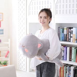 Peluche chaton mignon, jouet en peluche doux, oreiller en peluche chat anime, oreiller de luxe pour bébé et enfant, oreiller long pour lit, petit oreiller - Product Image 4