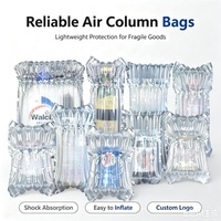 Sac d'emballage à colonnes d'air écologique et recyclable, enveloppe gonflable pour la protection des bouteilles en verre lors du transport logistique