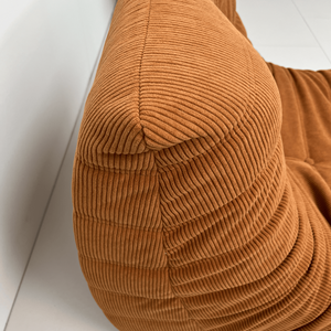 कारखाने आधुनिक सस्ते छोटे स्थान उच्च गुणवत्ता वाले कॉर्डरॉय पीले कपड़े एक व्यक्ति होटल और इनडोर के लिए एकल सीट सोफा - Product Image 6