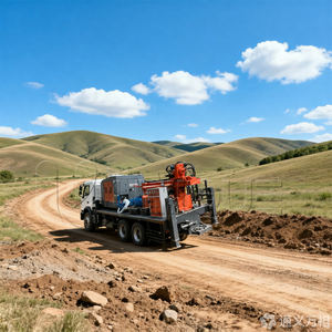 Machine de forage hydraulique montée sur camion de 200m, 300m, 600m pour puits d'eau et exploitation minière avec pompe - Chine - Product Image 6