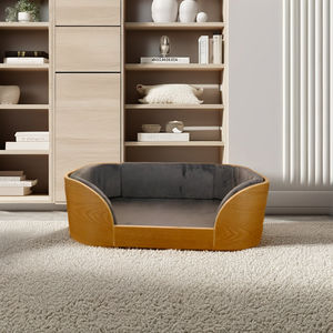 Venta caliente cama de lujo para perros de madera contiene almohadillas aislantes para cama de madera para perros - Product Image 6