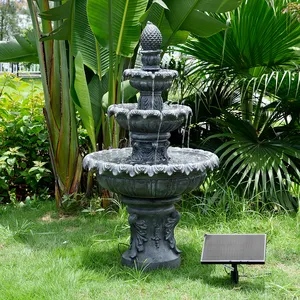 Kit de fontaine de cascade à plusieurs niveaux de bridbath de décoration extérieure de maison classique pour la décoration de jardin