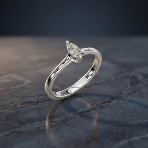 Minimalist IGI Certified Lab Grown Marquise Cut Diamond <b>Solitaire</b> Engagement Wedding Gift <b>Ring</b> 10K 14K 18K Gold 925 935 <b>Silver</b> - Product Image 1
