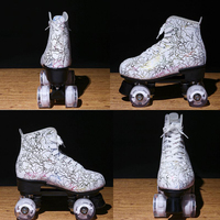 Réglable enfants clignotant coup de pied patins à roulettes chaussures 4 roues prix quatre roues fantaisie patinage à roulettes patinoire poulie chaussures