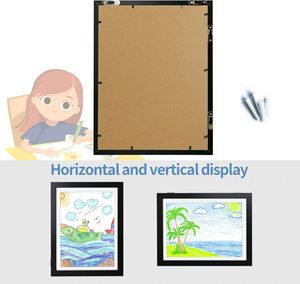 Creative Kids Artwork Customized Size Full Color Changeable Color Waterproof Eco-Friendly <b>A4</b> Letter Size Front Open Wall Wood - Product Image 4