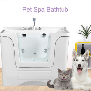 Baignoire Spa Automatique pour Animaux de Compagnie, Idéale pour le Nettoyage et le Toilettage des Petits Animaux, Évier de Bain, Piscine pour Animaux en Matière PU, Blanc Pur et Noir – Offre Spéciale - Product Image 4