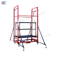 Échafaudage électrique pliable de petite taille 1,5M 2M 3M 4M 5M Plateforme de maintenance en hauteur