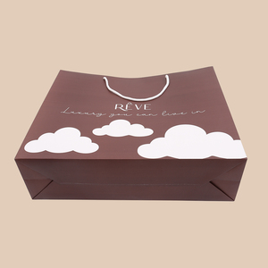 Wholesale <b>Biodegradable</b> Eco-Friendly High Quality Custom Print Kraft Paper Bags with Handles for Clothing <b>Packaging</b> - Product Image 3