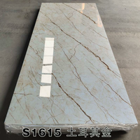 Nouvelle arrivée Panneau mural décoratif de luxe en PVC avec revêtement UV et marbre Feuille de plastique à surface lisse pour service de découpe