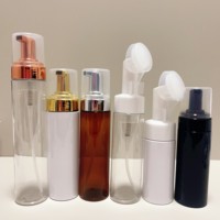 Conteneur cosmétique en PET avec pompe moussante pour mousse et nettoyant visage, 100 ml, 120 ml, 150 ml, 200 ml, 250 ml