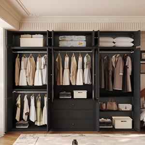 Armoire moderne en acier avec tiroirs et portes à persiennes, placard de rangement métallique pour chambre à coucher, taille personnalisée pour l'Asie du Sud-Est - Product Image 2