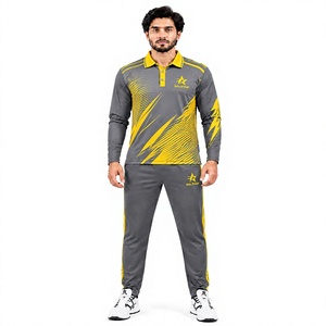 Uniforme de Cricket Elegante de Poliéster, Ropa Ligera para Equipo, Jersey y Pantalones Transpirables para Práctica y Partidos - Product Image 1
