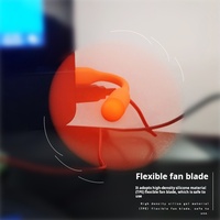 Mini ventilateur USB avec logo personnalisé, style long réglable à 360 degrés, portable et compatible avec les banques d'alimentation et les ordinateurs portables