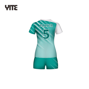 Maillot de volley-ball personnalisé avec logo, dernier modèle, 100% polyester, 160g, imprimé par sublimation, ensemble de vêtements pour femmes - Product Image 3