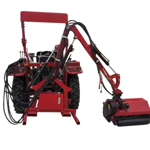 芝刈り機は大型トラクタータイプの樹木剪定カンチレバー芝刈り機に乗る