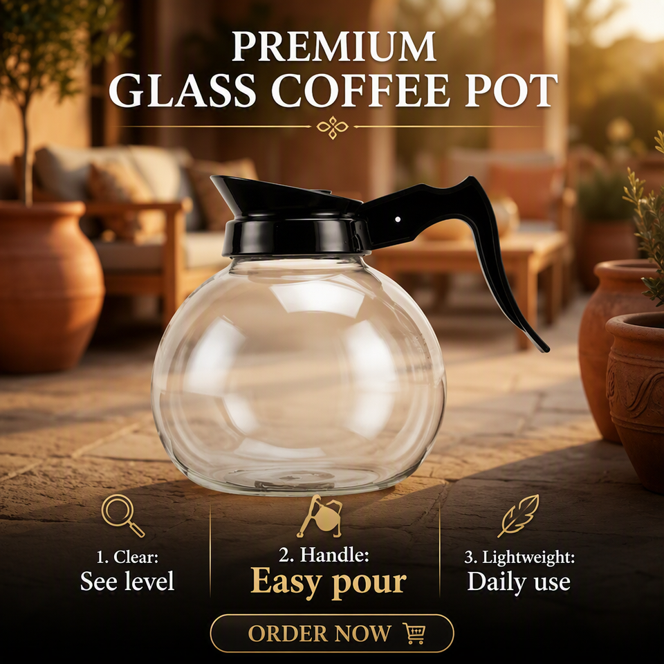 Window Repair Drawing Master-Grade Borosilicate Round Glass Coffee Pot Replacement Glass ...