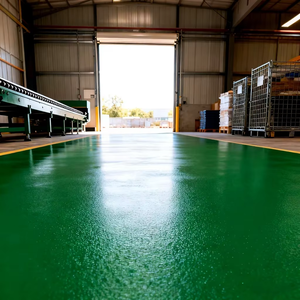 Peinture époxy de haute qualité, échantillon gratuit, facile à nettoyer, auto-nivelante, revêtement liquide pour sols de garage, construction, type d'emballage HI-6000 - Product Image 1