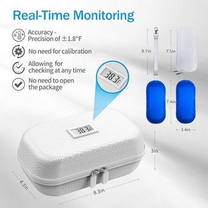 Kit de voyage pour diabétiques, écologique, résistant à l'eau, avec compartiments rembourrés pour stylo à insuline et seringue, boîte de rangement isotherme en EVA, OEM, très vendu - Product Image 5