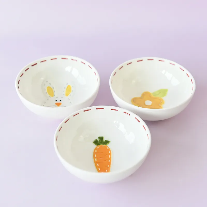 Easter Bunny Bowls Porcelain Dinnerware For Easter Day