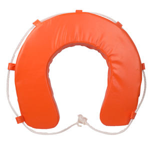 Dehuan EVA U Type Foam Horseshoe Lifebuoy 600mm Diameter Synthetic Leather Surface >=12.5kg Buoyancy - Product Image 2