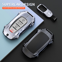 Étui de clé de voiture télécommande en alliage de zinc de haute qualité pour Haval H6 / H6 Coupé H7 / H7L H8 H9 M6, coque de clé de voiture de style sport