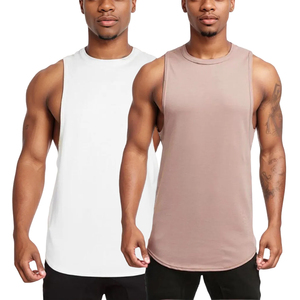 Men's Gym Sleeveless Tank <b>Top</b> Custom Logo Quick-Dry Polyester Sports <b>Crop</b> Vest Breathable Light Weight Running <b>Tops</b> - Product Image 5