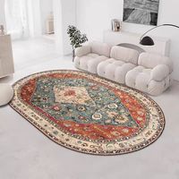 Tapis ovales de luxe faits main en laine/soie de haute qualité, les plus vendus en provenance d'usine chinoise, pour salon et chambre d'adolescent, à poils longs et épais
