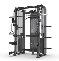 Machine de musculation multifonctionnelle Smith Power Cage pour l'entraînement des bras et de la poitrine, avec cadre en acier inoxydable 501002.0t et double pile de poids