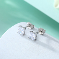Anting Huggie Perak 925 Trendy dengan Batu Kelahiran, Anting Hoop Batu Permata Alami Warna-warni untuk Wanita