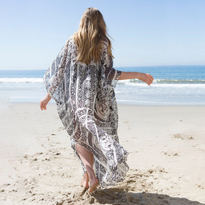 Verano Kimono tela japonesa media manga <span class=keywords><strong>Bohemia</strong></span> largo mujeres cubrir - Product Image 3
