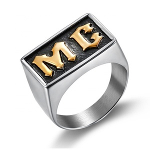 แหวนสแตนเลสสตีล 316L ชุบทอง สไตล์พังก์ กอธิค ไบค์เกอร์ ลายหัวกะโหลก วินเทจ สำหรับผู้ชาย ขายส่ง - Product Image 4