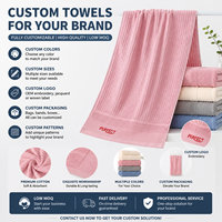 Luxury Organic Woven Eco-Friendly Antimicrobial Thickened 32s Cotton Towel Set 400-499GSM High Water Absorption Quick Dry for