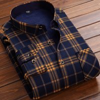 Nouvelle Chemise à Carreaux Chaude à Manches Longues pour Homme 2026 – Polaire Épaisse Décontractée Grande Taille Automne Hiver – Pull Vintage pour Homme – Vêtements Masculins