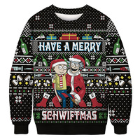 Logo personnalisé Oem Odm Hiver Manches Longues Cadeau Moche Femmes Pull Sweat À Capuche Pull De Noël Grossiste