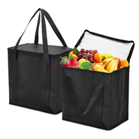 Werbe-Kühltasche mit Anpassbarem Logo, Lebensmittelaufbewahrungstasche, Getränkeliefertasche, Tragbare Thermisch Isolierte Einfache Kühltasche mit Griffen