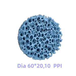 높은 다공성 실리콘 카바이드 세라믹 폼 필터 맞춤형 성형 절단 서비스 모래 주조 내화 응용