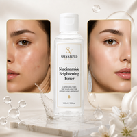 Lotion Essence Éclaircissante et Anti-Taches à la Nicotinamide, Tonique Visage Hydratant, Illuminateur et Réducteur de Taches