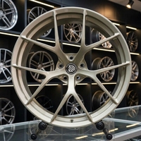 Jantes en alliage d'aluminium forgées GUDE de 10 000 tonnes, à déport profond, couleur or, pour Mercedes-Audi, pour roues personnalisées de 17 à 23 pouces