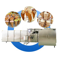Le cône de sucre roulé automatique d'ORME font la ligne de production de cône de crème glacée de machine de gaufrette de biscuit