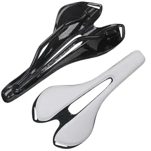 Selle de vélo de route et vtt en cuir noir, blanc et rouge, confortable, doux, siège de vtt, offre spéciale, 2022