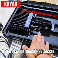 Boîte à batterie étanche pour kayak Yak Outdoors, station d'alimentation portable, sondeur de poissons, compartiment pour batterie 12V, prise, accessoires de pêche