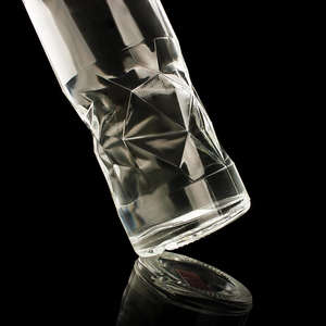 Botellas de licor de cristal vacías de pedernal alto en relieve de forma personalizada al por mayor 70cl 750ml para bebidas alcohólicas <span class=keywords><strong>Gin</strong></span> Whisky Vodka - Product Image 3