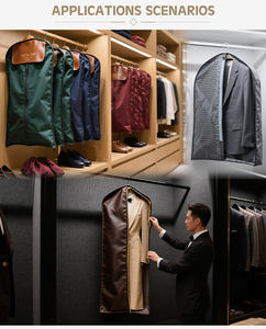 Op maat gemaakte opvouwbare, hersluitbare lange jas bruidsjurk kledingzak, bulk gepersonaliseerde kledingzak met rits - Product Image 5