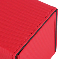Boîtes à cartes personnalisées en cuir PU, étuis à cartes à rabat, boîtes pour jeux de société, OEM, ODM, boîtes à cartes de jeu en cuir pour CCG