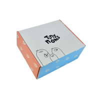 Boîte d'expédition en carton ondulé personnalisée avec impression couleur pour abonnement de snacks e-commerce, idéale pour les aliments pour enfants